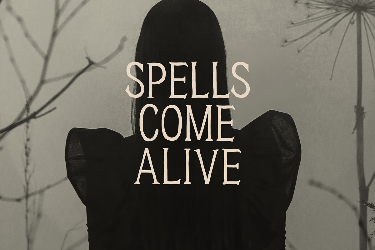 Broomstick Dark Romantic Font, a Handwritten Font by BilberryCreates (Photo 3 of 8)