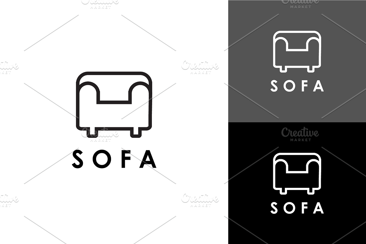 Sofa Logo Design Minimalist, a Branding & Logo Template by zaqilogo (Photo 1 of 2)