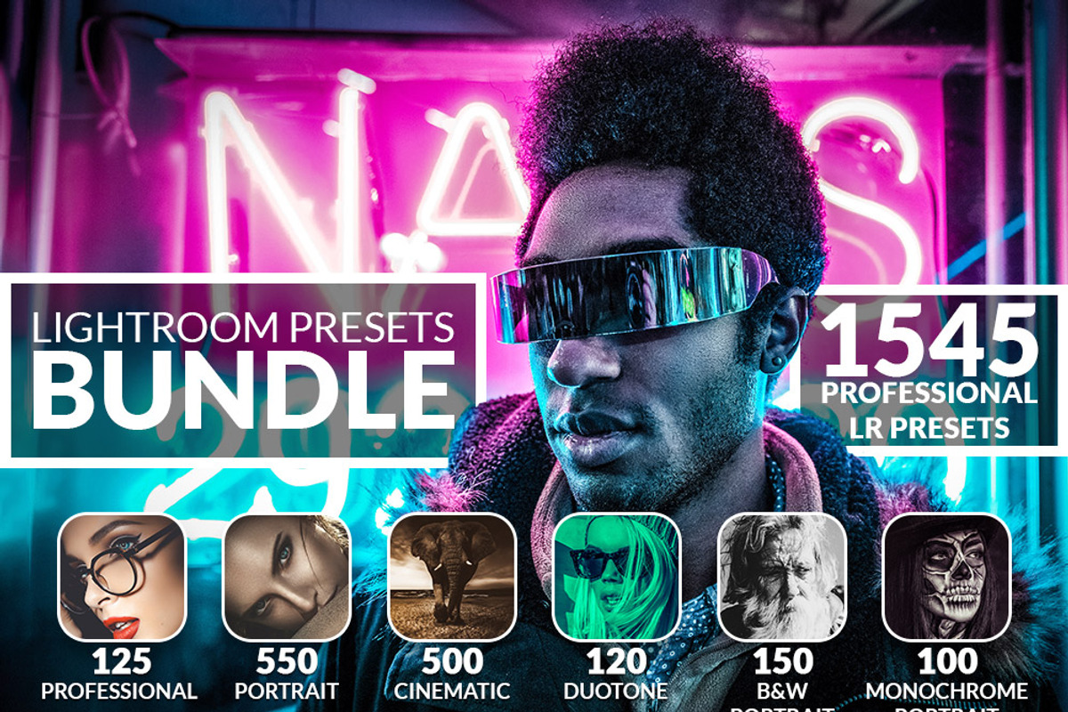 PRO Lightroom Presets Bundle, an Action Add-On by LUXDesignStudios (Photo 1 of 19)