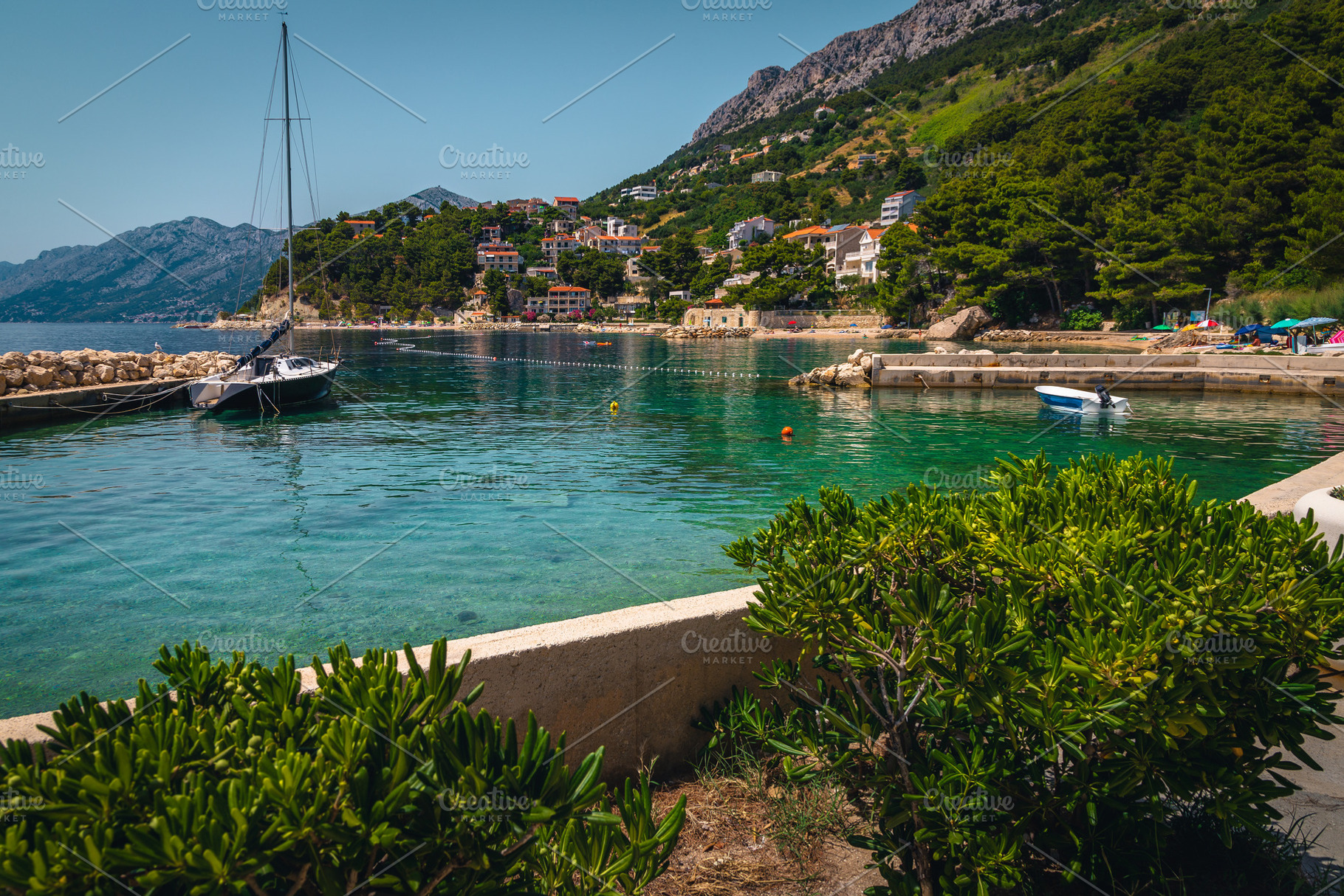 Beautiful mediterranean small harbor, a Nature Photo by Alpine Dreams