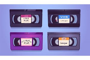 VHS Cassettes, Old Tapes For Video