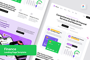 Weave - Finance Landing Page, a Landing Page Template by SquidPixey (Thumbnail 1 of 5)