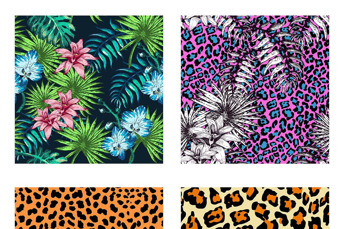 Tropical Plants and Patterns, a Texture Illustration by Katyr (Photo 4 of 4)