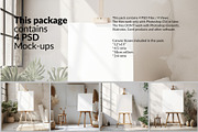 Boho Canvas Mockup - 4 Sizes, a Household Mockup by mock-ups (Thumbnail 2 of 8)