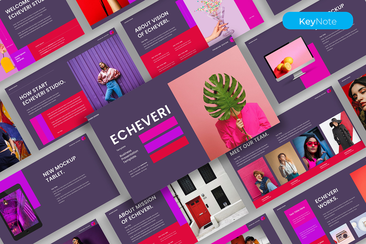Echeveri – Business Keynote Template, a Presentation Template by kreatifreya (Photo 1 of 5)
