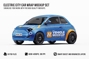Premium Electric City Car Mockup Set, an Advertising Mockup by Halal Graphic Studio (Thumbnail 1 of 16)