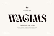 Wagims Unique Serif Font, a Serif Font by Graphicxell (Thumbnail 1 of 8)