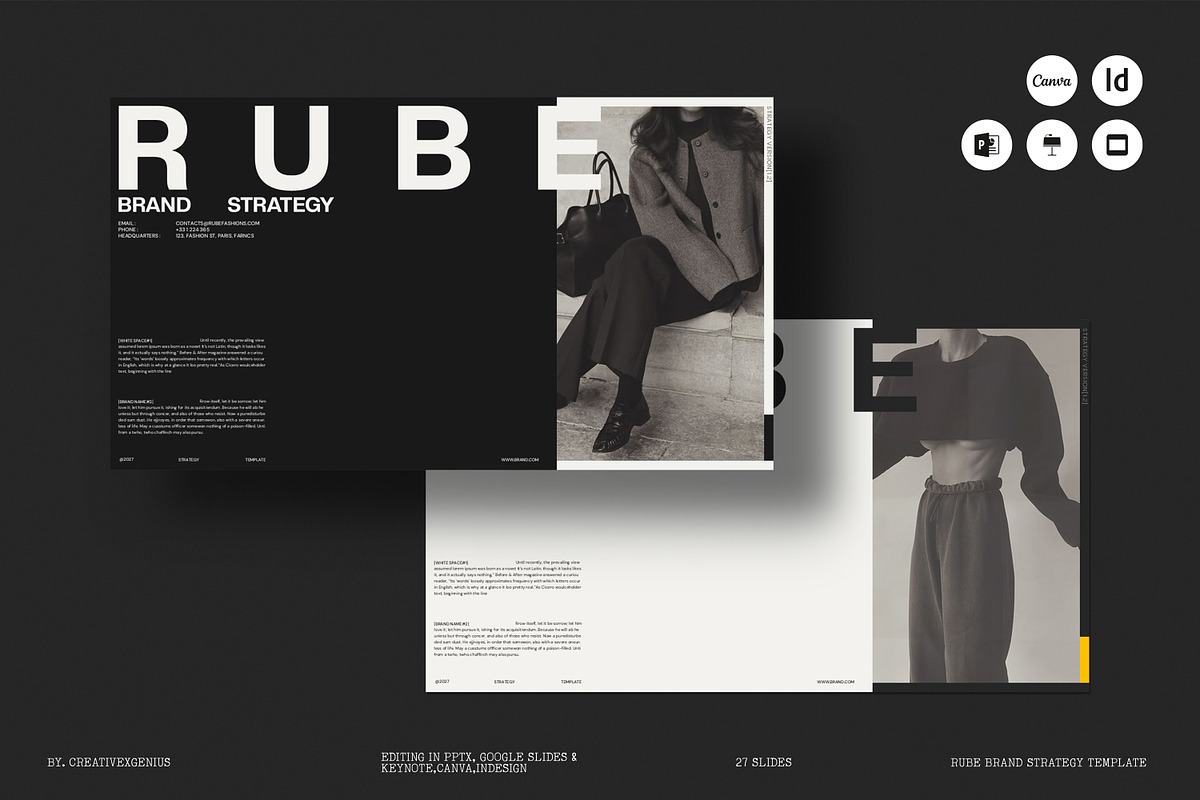 RUBE | Brand Strategy, a Presentation Template by CreativexGenius (Photo 1 of 10)