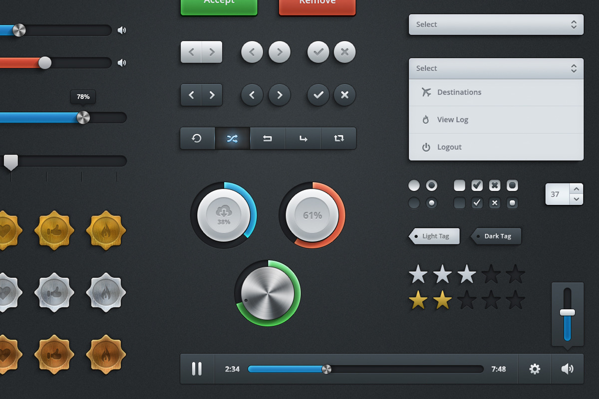 UI Kit No. 1 - Mike Busby, an UI Kit Template by Mike Busby (Photo 4 of 4)
