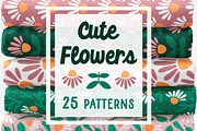 25 seamless floral patterns texture, a Pattern Graphic by RevolutionizZed (Thumbnail 1 of 19)