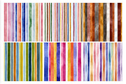 Watercolor Stripes Pattern Digital P, an Illustration by Daily.Designs (Thumbnail 4 of 5)