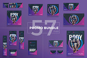 Promo Bundle | Gym Training, a Poster Template by Amber Graphics (Thumbnail 1 of 17)