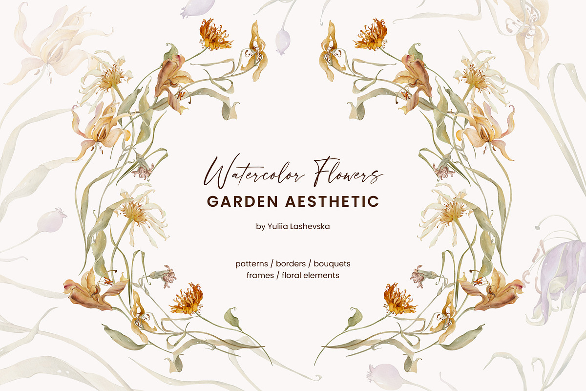 Garden Aesthetic dry flowers, a Decorative Illustration by Yuliia Lashevska (Photo 1 of 14)