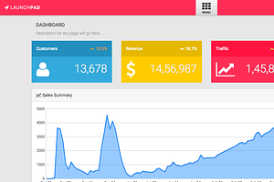 LaunchPad - Responsive Admin