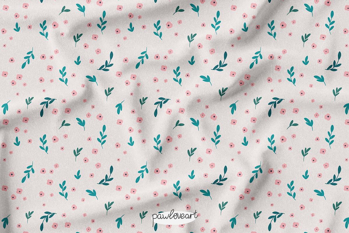 Spring Flowers Collection - Patterns, a Pattern Graphic by PawLoveArt (Photo 5 of 11)