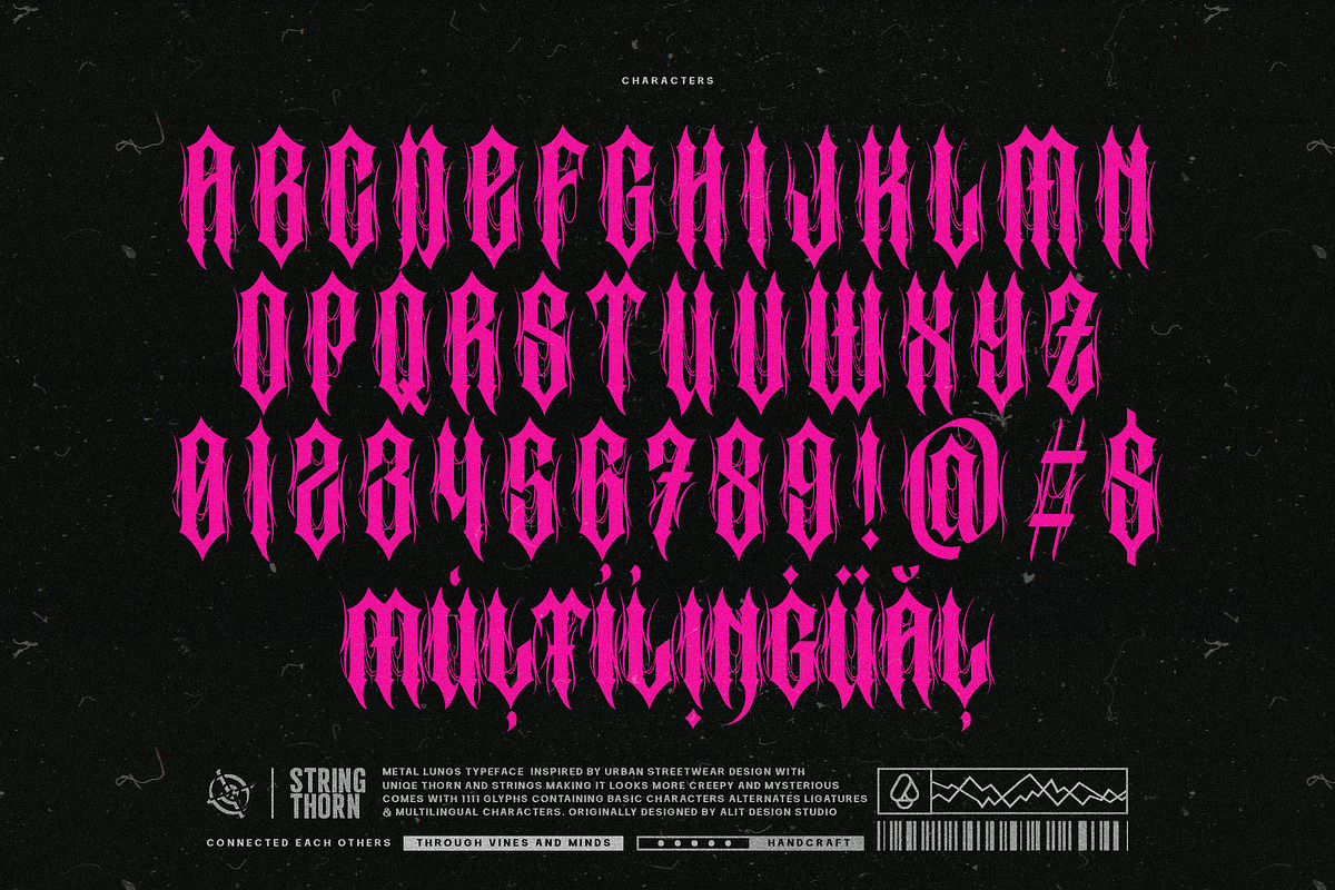 Metal Lung Typeface, a Blackletter Font by alit design (Photo 5 of 20)