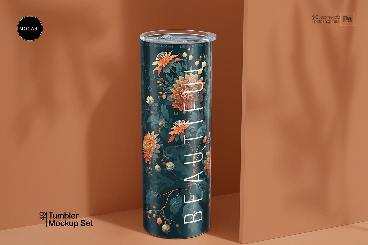 Tumbler Mockup Set v2, a Cups & Container Mockup by Mocart (Photo 2 of 11)