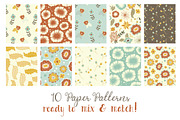 Spring Floral Patterns - Vector, a Pattern Graphic by The Pen and Brush (Thumbnail 2 of 5)