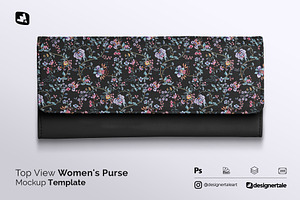 Top View Women's Purse Mockup