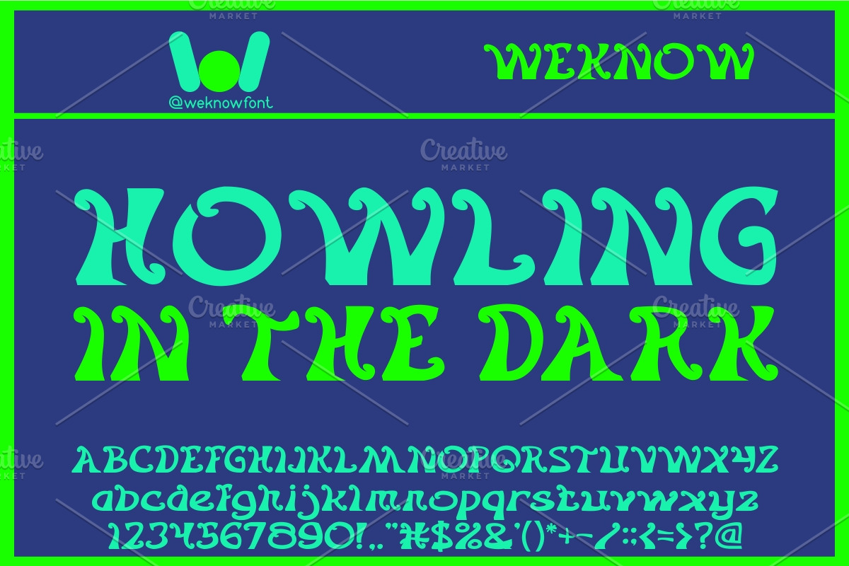 flower generation font, a Font by weknow (Photo 1 of 5)