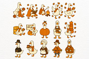 Thanksgiving Silly Goose Clipart PNG, an Illustration by Nicolle's Colorful Art (Thumbnail 2 of 6)