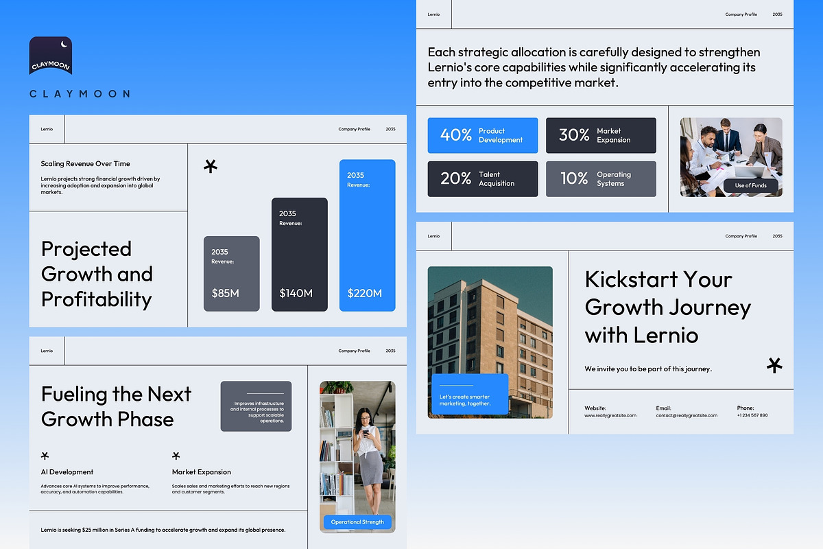 AI SaaS Company Profile, a Presentation Template by Claymoon Lab (Photo 7 of 7)