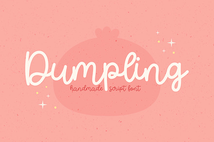 Dumpling Cute Script Font, a Script Font by The Creative Bix