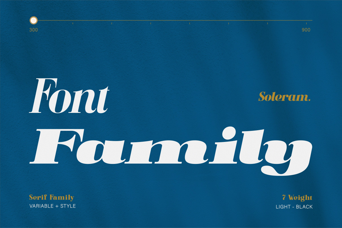 Soleram - 3 Style with 7 Weight Font, a Serif Font by Burntilldead (Photo 10 of 13)