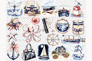 Nautical Clipart PNG, a Person Illustration by GlamArtZhanna (Thumbnail 6 of 8)