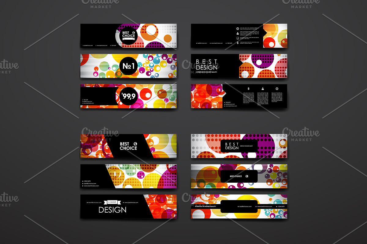 Colourful Card Templates, a Card Template by Palau