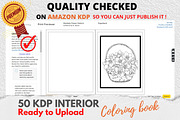 KDP Interiors, Flower Coloring Book, an Illustration by Jaboor Magics (Thumbnail 4 of 5)