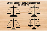 Beam Balance Scale Silhouette Set, an Object Illustration by Gfx Expert Team (Thumbnail 1 of 3)