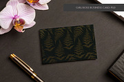 Feminine Dark Business Card, a Business Card Template by Bloomart Studio (Thumbnail 2 of 2)