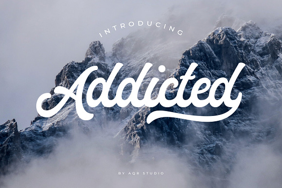 Addicted Font preview 6
