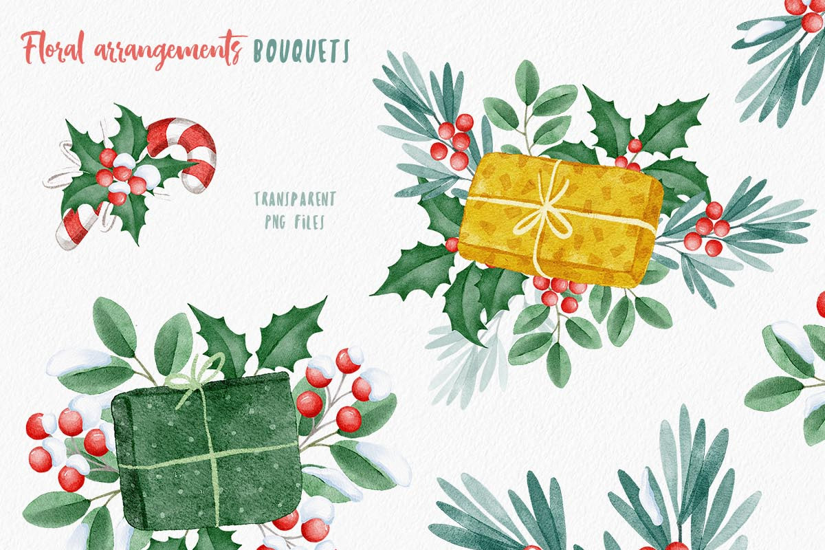 Woof Christmas Watercolors, an Animal Illustration by Eva Katerina (Photo 10 of 18)