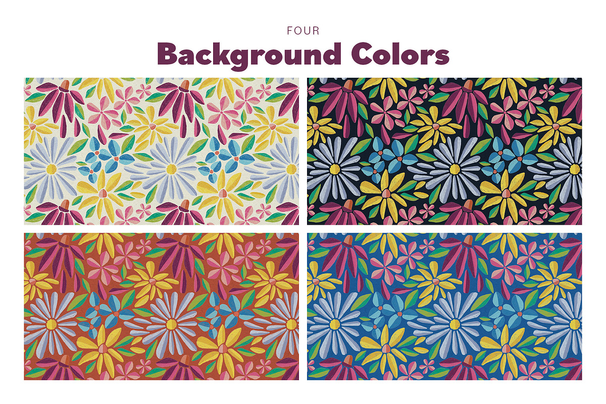 Wildflower Circus Seamless Pattern, a Pattern Graphic by Annie Tyndall Creative (Photo 7 of 12)