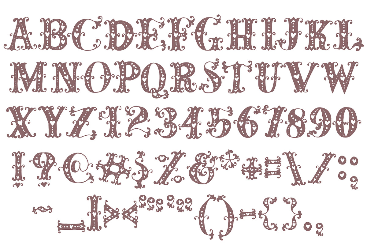 Mia Bella Font preview 2