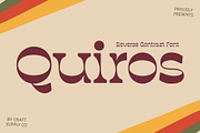 Quiros – Reverse Contrast Font, a Serif Font by Craft Supply Co. (Thumbnail 1 of 8)