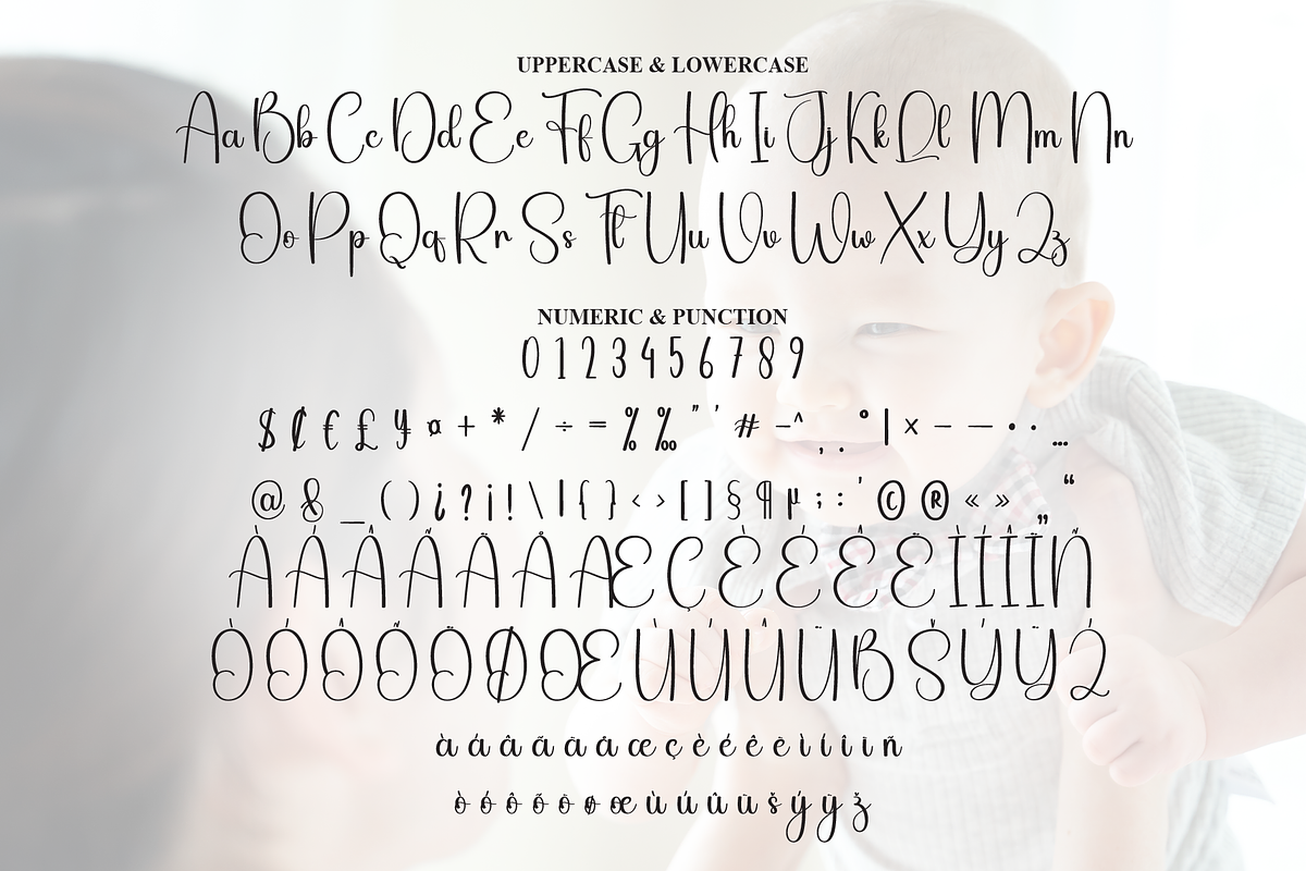 Baby | Script Font, a Handwritten Font by Scratchones (Photo 7 of 9)