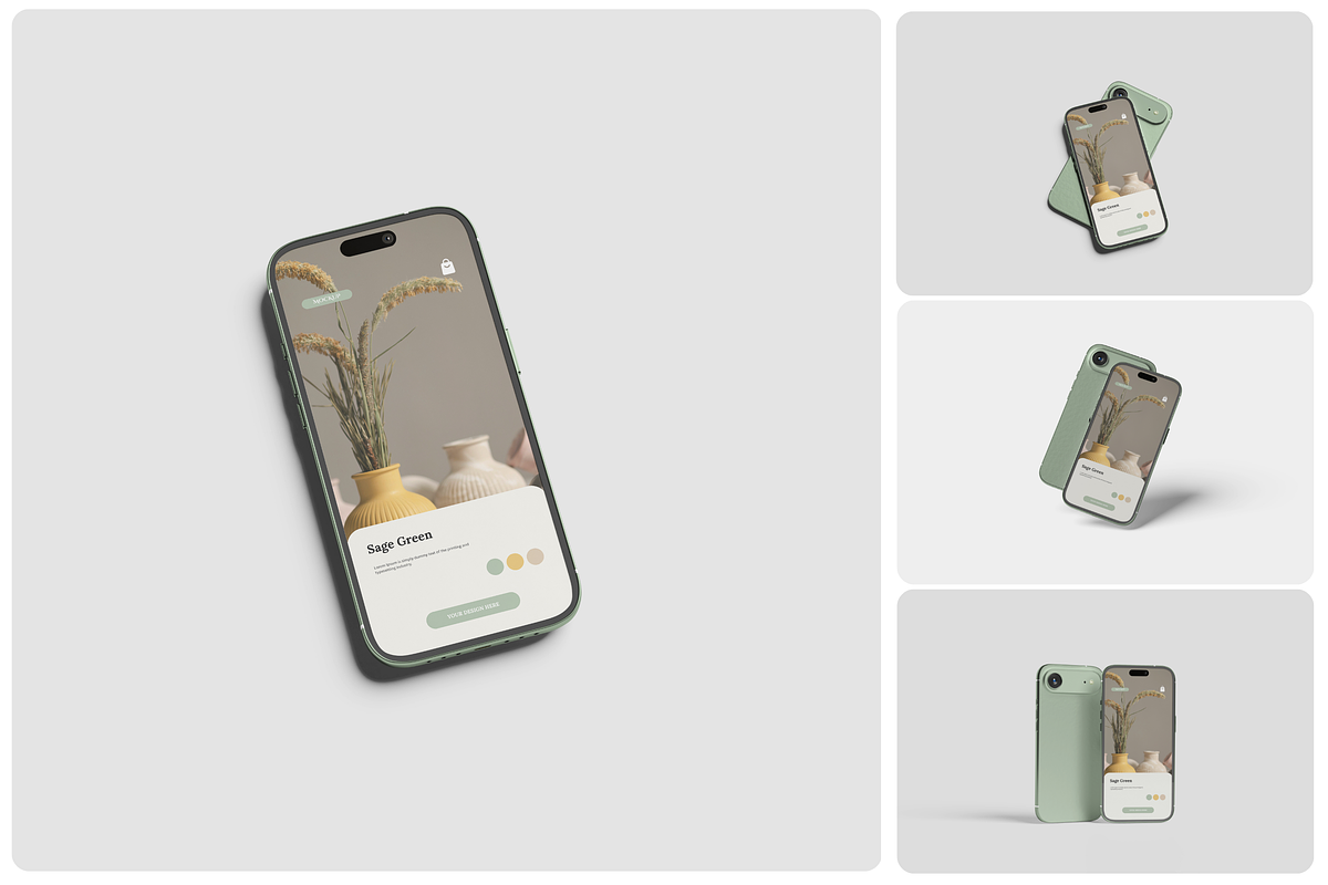 iPhone 17 Air Mockup, an iPhone Mockup by Akaimockup (Photo 1 of 5)