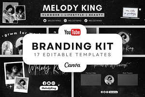 YouTube Channel Branding Kit | Canva