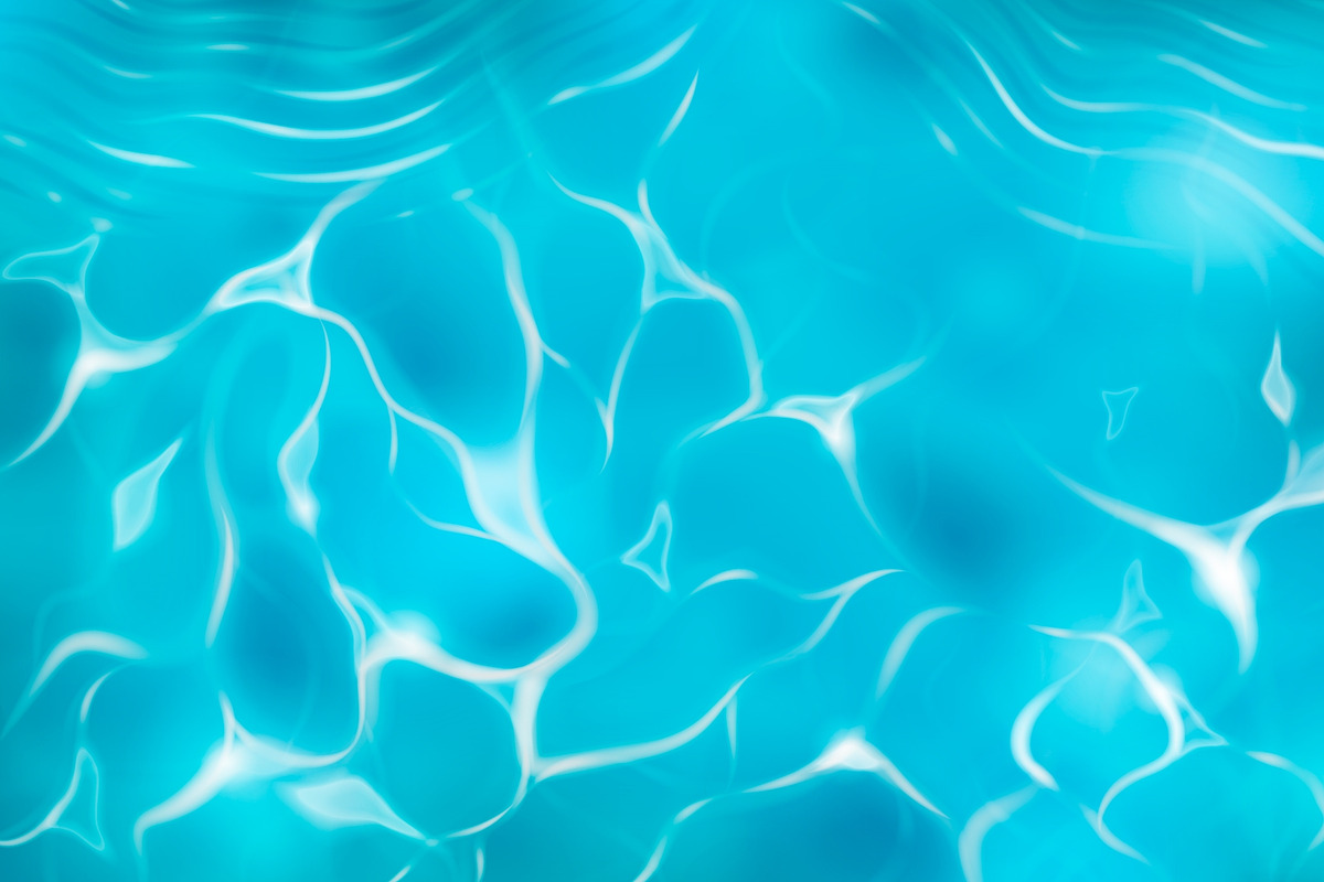 Blue pool water background. Ocean, a Texture Illustration by art PVP - market (Photo 3 of 3)