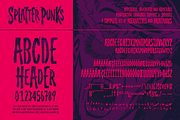 Splatterpunks A Halloween Brush Font, a Font by Wingsart Studio (Thumbnail 2 of 15)