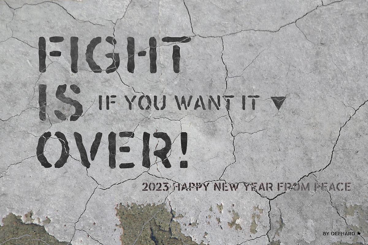 Warover a worn stencil typeface, a Sans Serif Font by deFharo (Photo 1 of 7)