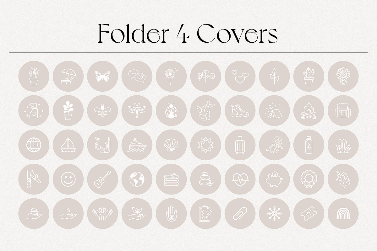 Greige Instagam Highlight Icons, a Social Media Template by Indie Grace Design (Photo 5 of 7)