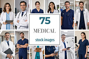 75 Medical Stock Photos Bundle, a Health & Medical Photo by Selenique Studio (Thumbnail 1 of 10)