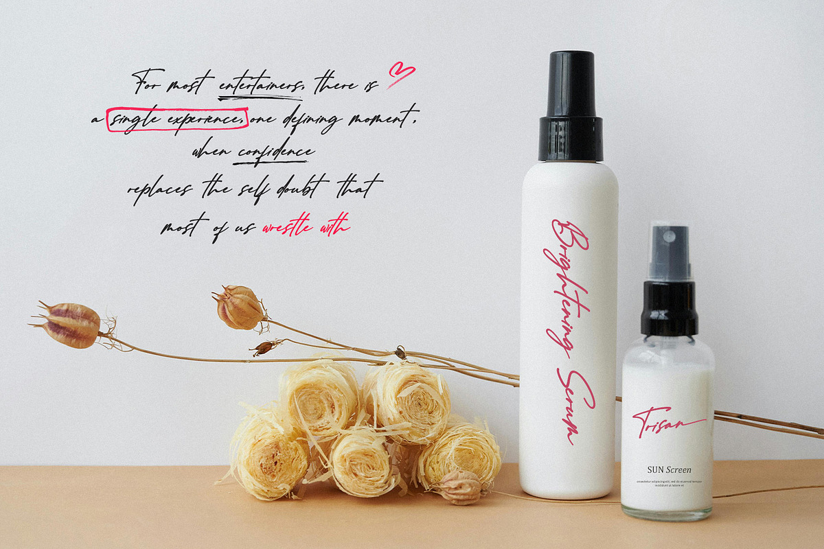 Pamohy Collection – A Chic & Feminin, a Handwritten Font by Black Junst (Photo 7 of 7)