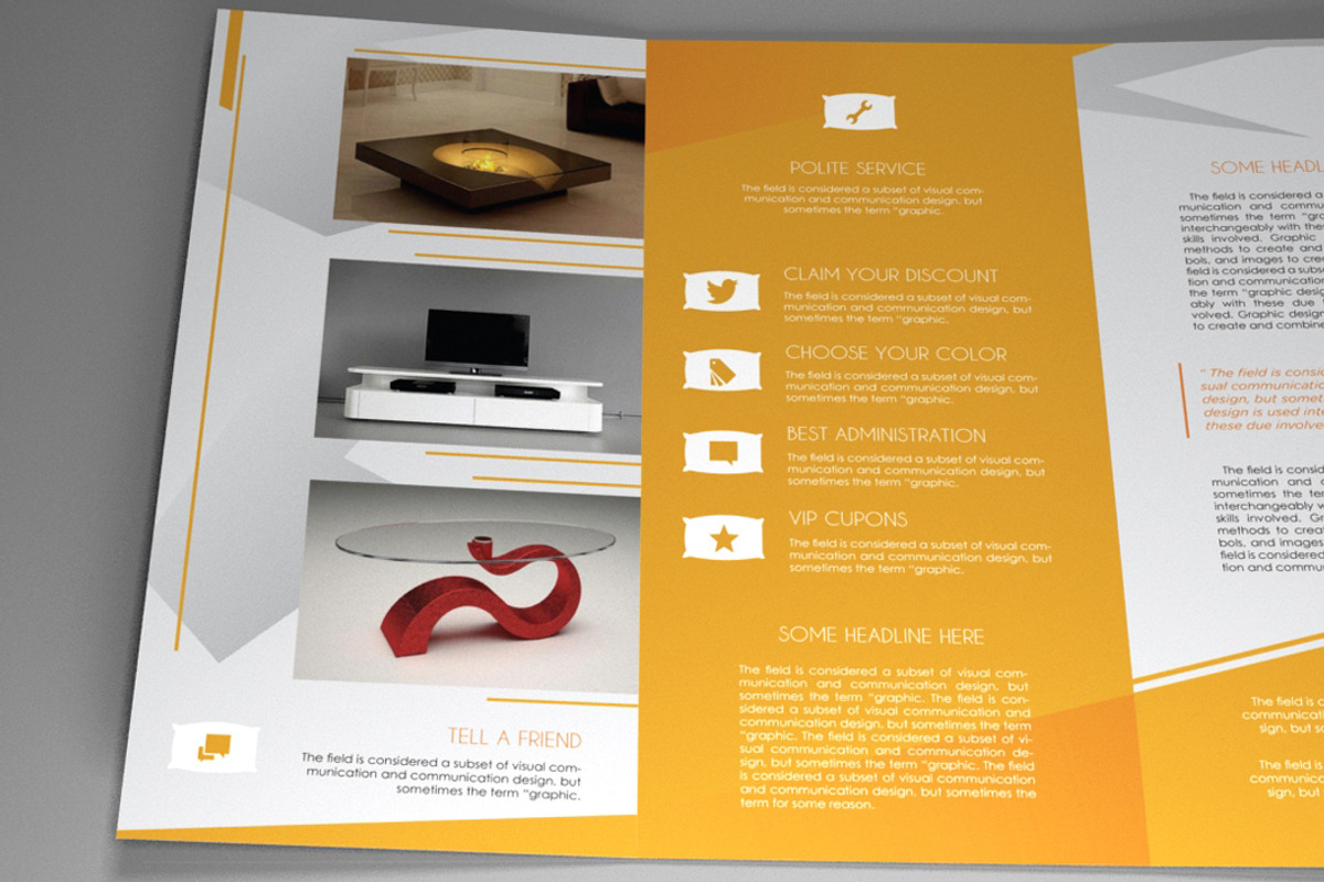 Indesign Brochure Furniture - orange, a Brochure Template by RudanStudio (Photo 7 of 8)