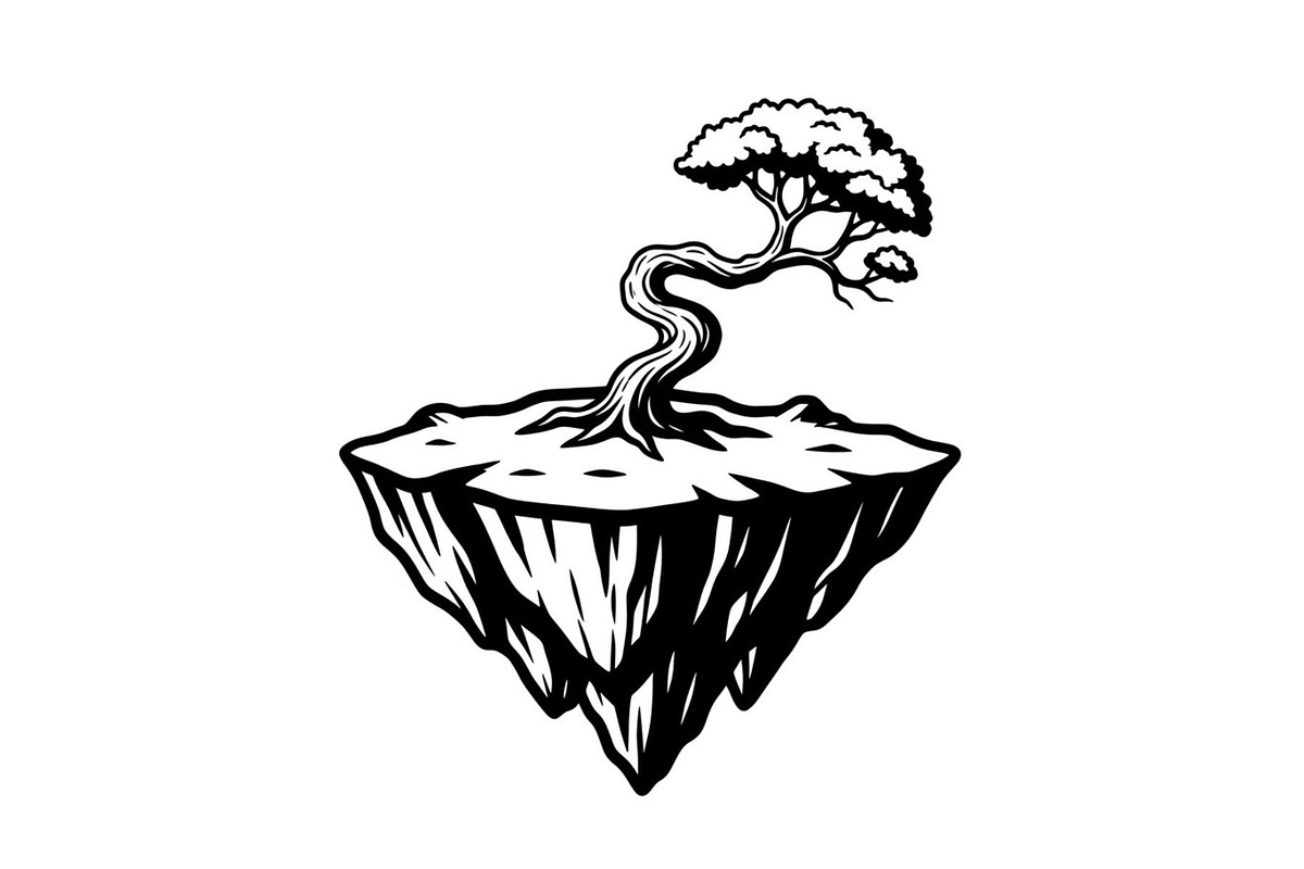 50 Floating Island Bonsai Vector Bun, an Illustration by Designs_River (Photo 36 of 51)