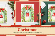 Christmas Card / Poster Mockup Set, an Advertising Mockup by pizza.studi0 (Thumbnail 1 of 6)